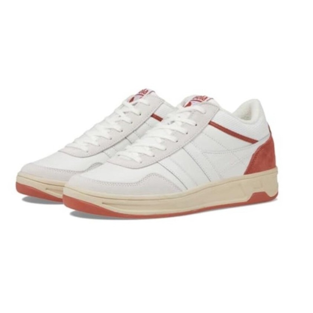 Gola Swerve High-Top Retro Sneakers White / Orange Spice Women's Size 9.5 NEW